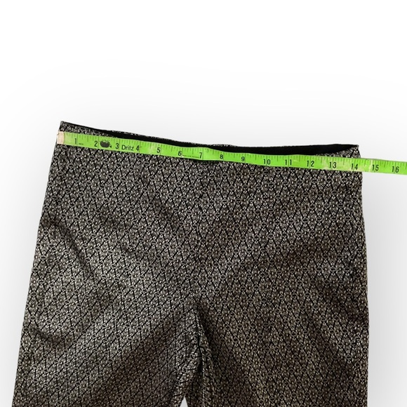 Alfani Silver Y2K Ikat Elastic Band Pull On Ankle Trouser Pant Women’s 4​ - Picture 9 of 11